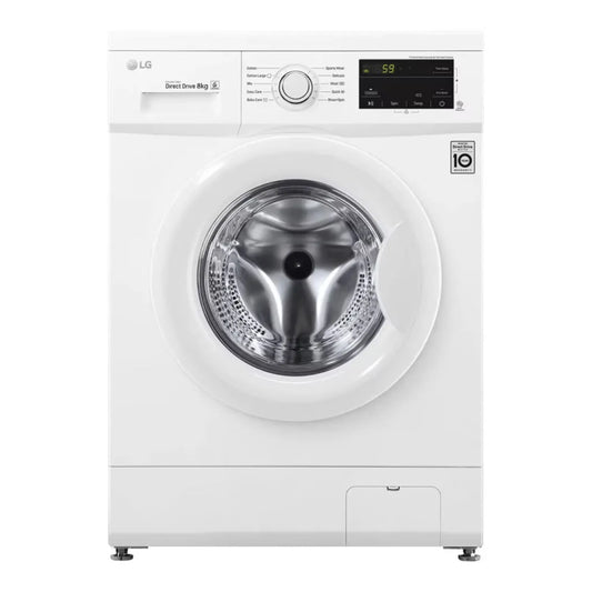 LG 8 KG Front Load Washing Machine, Inverter Direct Drive™ Motor, Energy Saving,