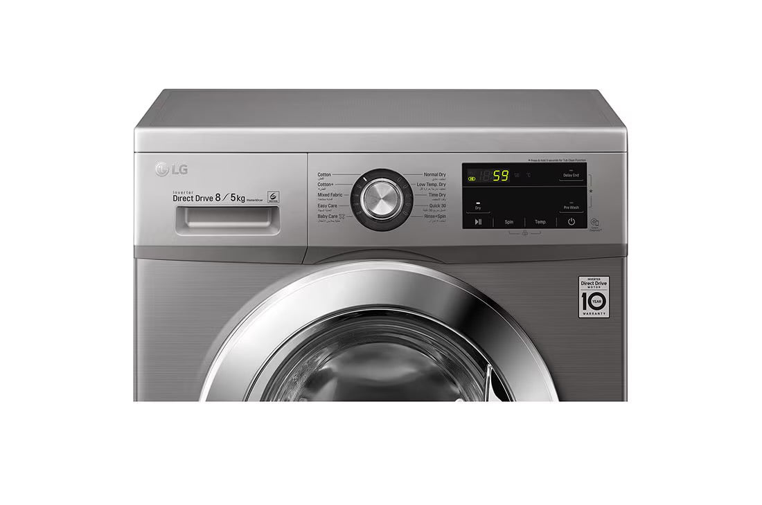 LG Front Load Washer/Dryer – F4J3TMG5P – 8 kg / 5 kg