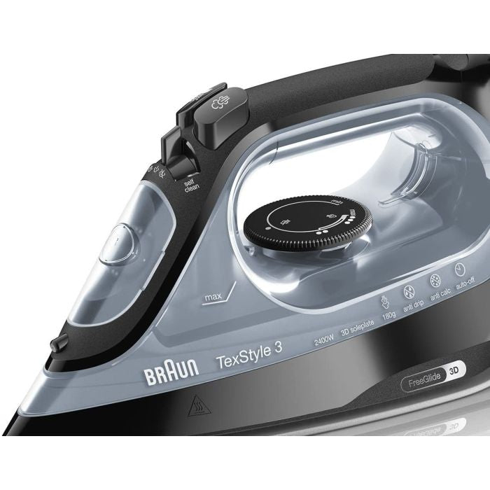 Braun Steam Iron 2400W Power Ceramic Soleplate