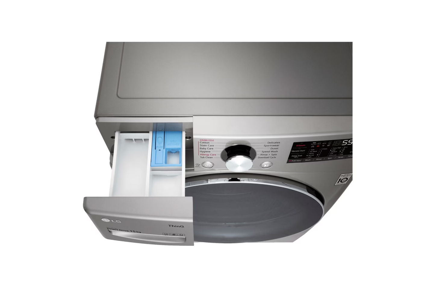 LG Front Load Washing Machine – FOL9DYP2S – 15kg – Silver