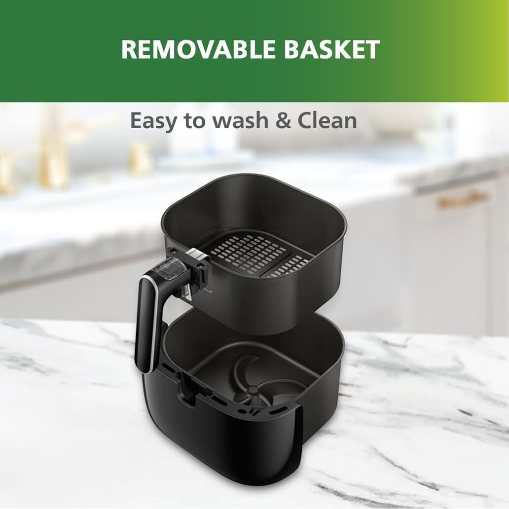 Philips 1400W 4.1L Air Fryer Uses Up To 90% Less Fat With Rapid Technology Digital Touch Screen HD-9252