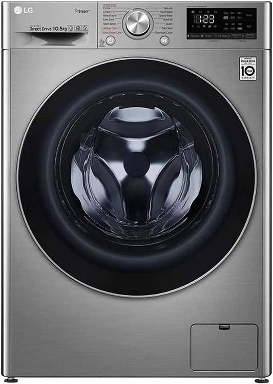 LG Front Load Washing Machine – F4V5RYP2T – 10.5kg – Silver