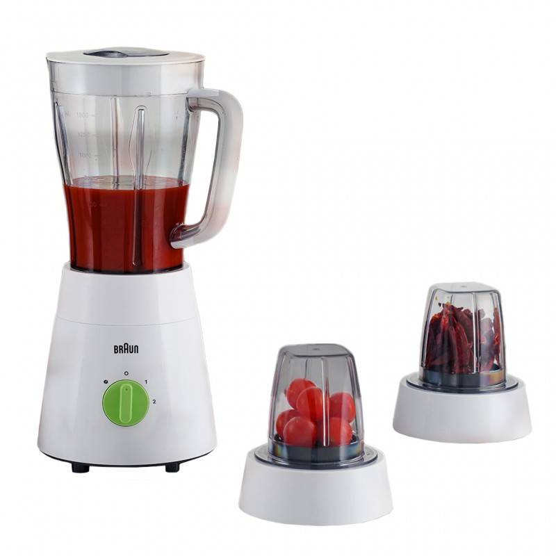 Braun Glass Blender With 2 Mills 1.75L 500W ice crusher