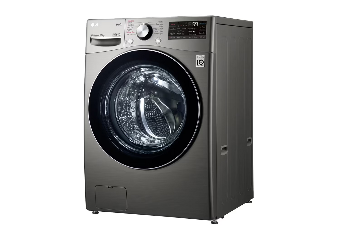LG Front Load Washing Machine – FOL9DYP2S – 15kg – Silver