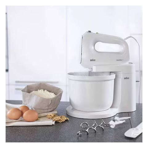 Braun Stand Mixer With 5 Speeds And Automatic Bowl Rotation 400W Power / HM1070