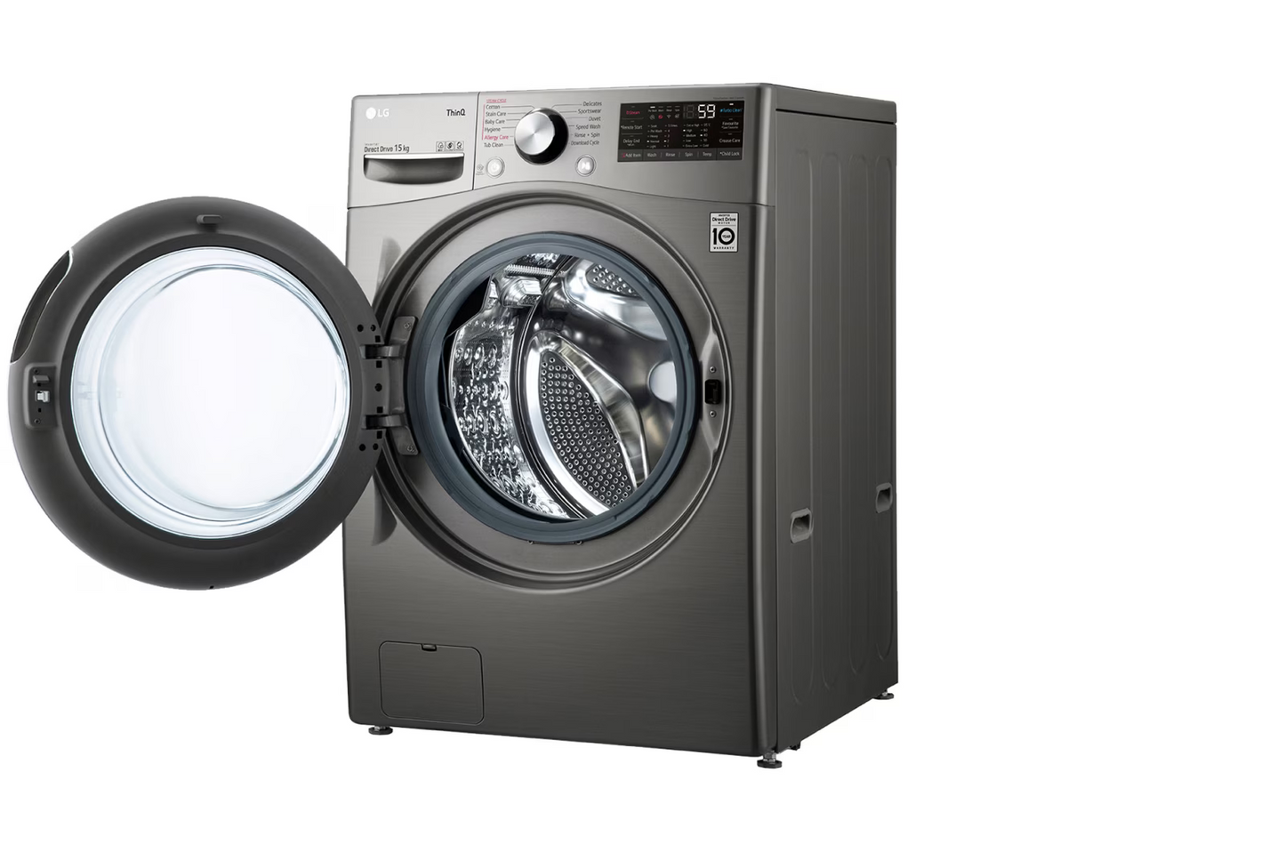 LG Front Load Washing Machine – FOL9DYP2S – 15kg – Silver