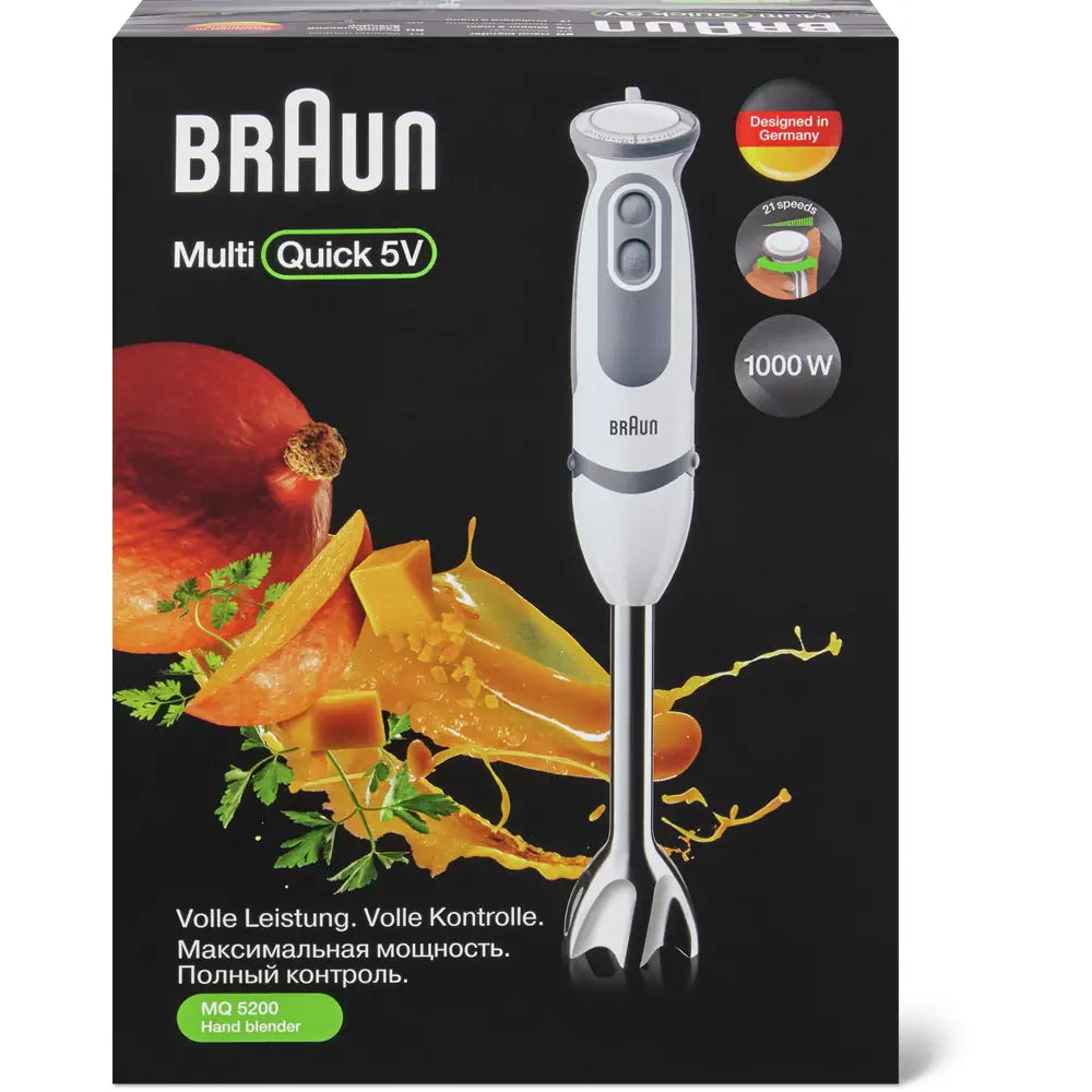 Braun MultiQuick Hand Blender 1000W Power 21 Speeds / MQ5200