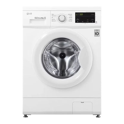 LG 8 KG Front Load Washing Machine, Inverter Direct Drive™ Motor, Energy Saving,