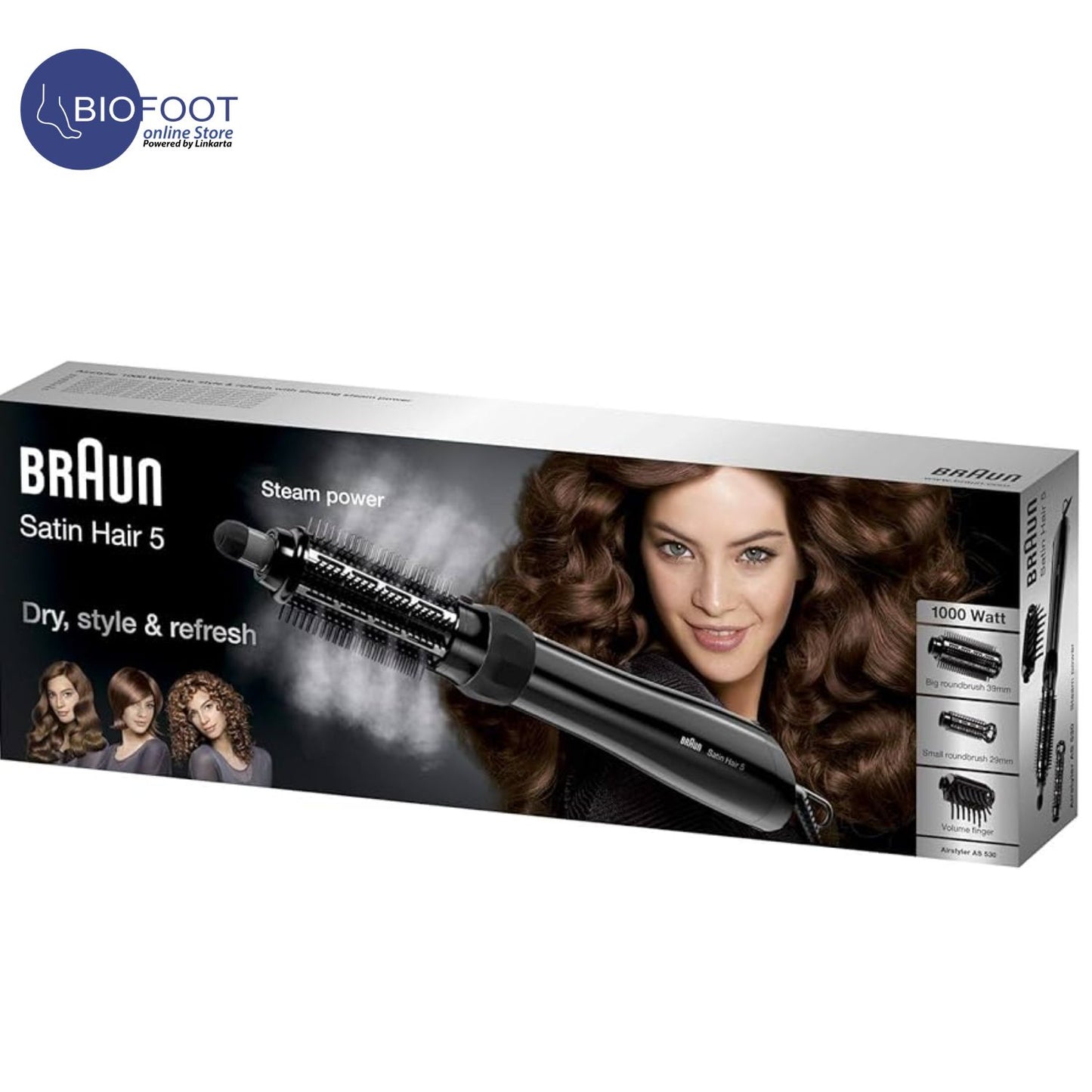 Braun Stain Hair 5 AirStyler 1000W Power AS530