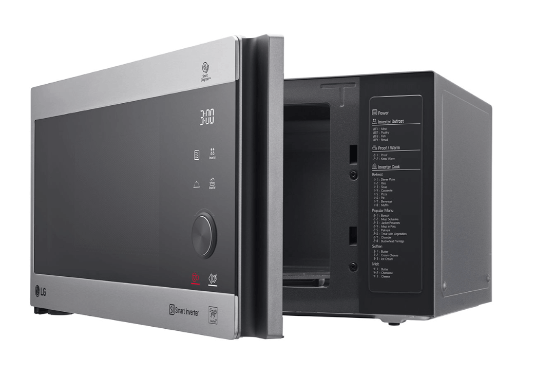 LG Microwave Silver 42 Liters Inverter MH8295CIS Touch Controls