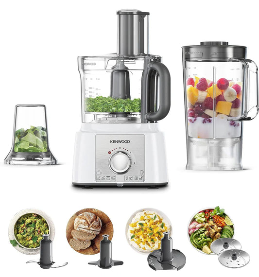 Kenwood Food Processor With Bowl 3Liter & Blender 1000W Power / FDP65.400