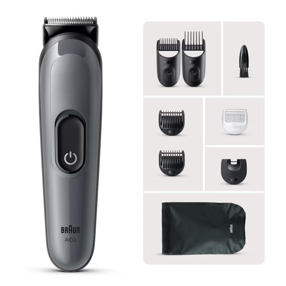 Braun Shaver 8-in-1 Trimmer Style Grooming Kit / AIO3540