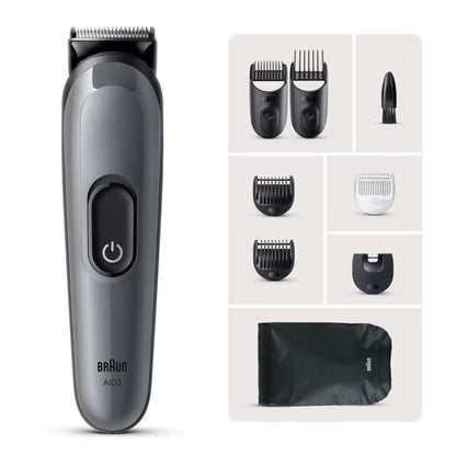 Braun Shaver 8-in-1 Trimmer Style Grooming Kit / AIO3540