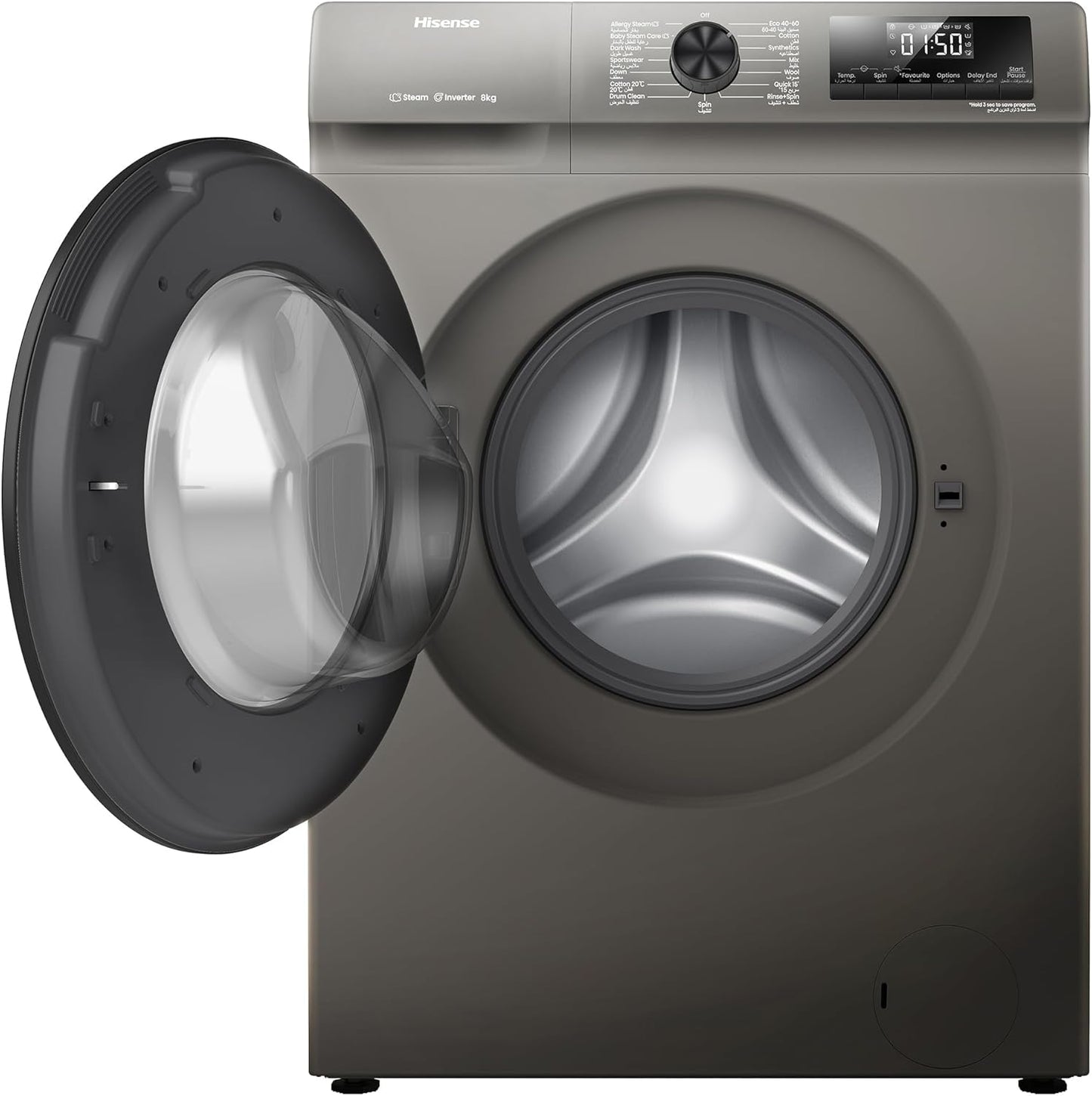 Hisense 8KG Front Load Washing Machine – WFQP8012JT/S