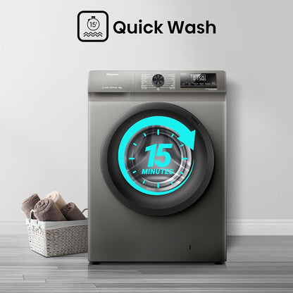 Hisense 8KG Front Load Washing Machine – WFQP8012JT/S