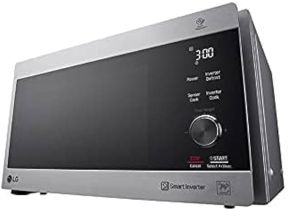LG Microwave Silver 42 Liters Inverter MH8295CIS Touch Controls