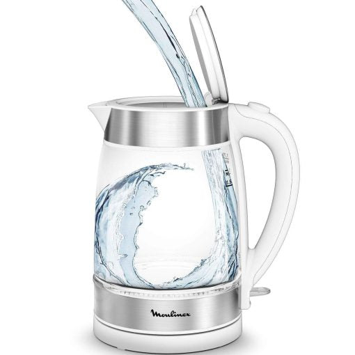 Moulinex Glass Kettle 1.7L Capacity With Blue Illumination BY600130