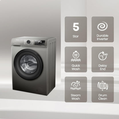 Hisense 8KG Front Load Washing Machine – WFQP8012JT/S