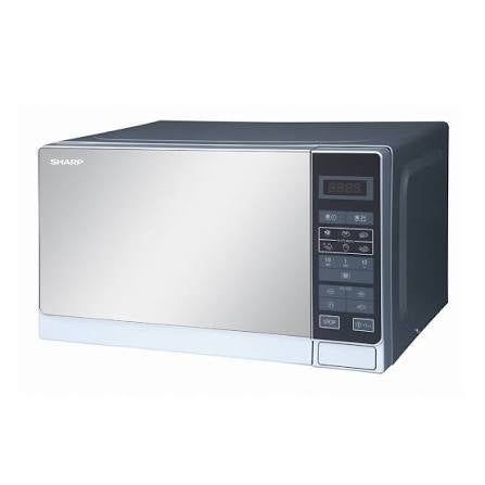 Sharp Electric Microwave Oven, 800W, R20MT(S), Black/Silver