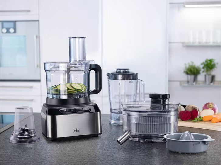 Braun Food Processor 800W Power 2.1Liter Silver & Black / FP3235