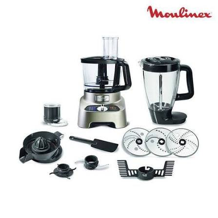 Moulinex Food Processor 1000W Power 10-in-1 Accessories/ FP825E10