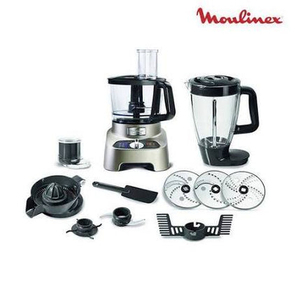 Moulinex Food Processor 1000W Power 10-in-1 Accessories/ FP825E10