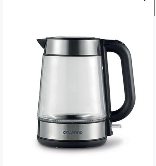 Kenwood Glass Kettle 1.7L Cordless Electric Kettle 2200W with Auto Shut-Off & Removable Mesh Filter.                   ZJG-08