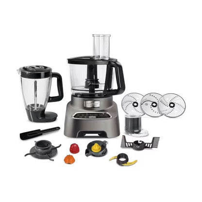 Moulinex Food Processor 1000W Power 10-in-1 Accessories/ FP825E10