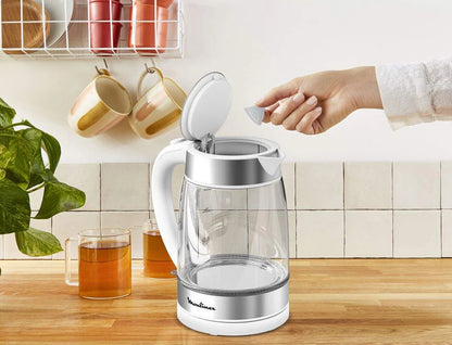 Moulinex Glass Kettle 1.7L Capacity With Blue Illumination BY600130