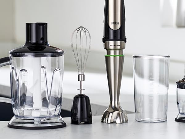 Braun Hand Blender Set 1000W Power 5-in-1 With Smart Speed / MQ7045X