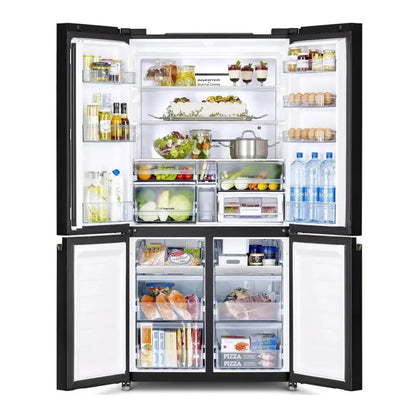 Hitachi 4-Door Refrigerator – RW720PUC1-GBK (Glass Black)