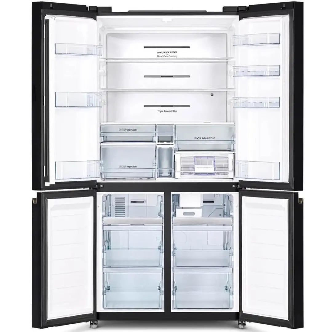 Hitachi 4-Door Refrigerator – RW720PUC1-GBK (Glass Black)