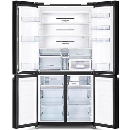 Hitachi 4-Door Refrigerator – RW720PUC1-GBK (Glass Black)