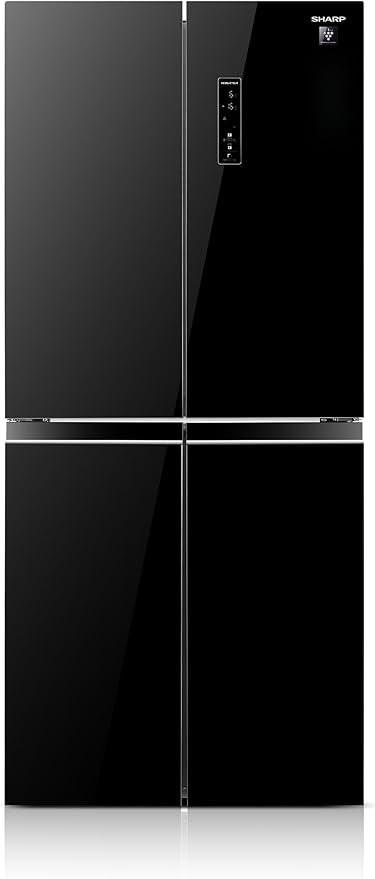 Sharp 4-Door Refrigerator – SJ-FH560-BK3 (Glass Black)