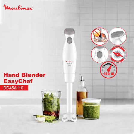 Moulinex Hand Blender 450W Power And 2 Speeds / DD45A110