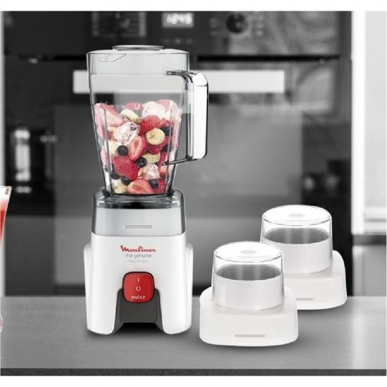 Moulinex Blender 1.5L 500W Power With Extra  Chooper / LM242B28
