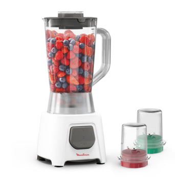 Moulinex Blender 1.5L 500W Power With Extra  Chooper / LM242B28