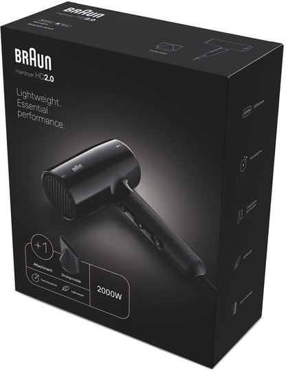 Braun Black Hair Dryer 2000W / BRHD200E