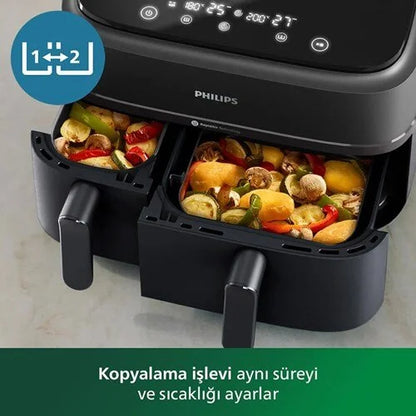 Philips Dual Fryer Digital 9L With Touch Screen / NA350